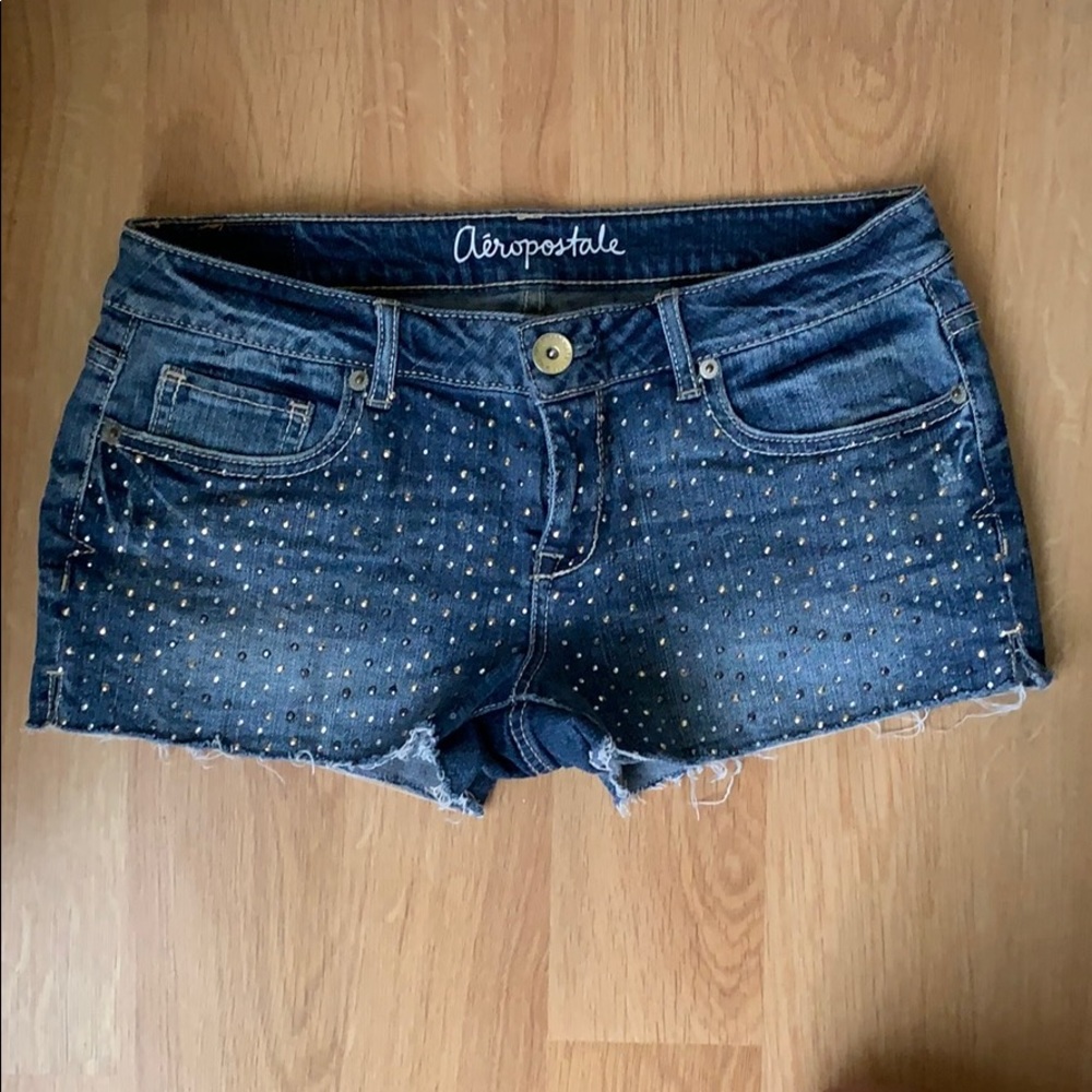 Aeropostale Shorty Shorts with Rhinestones Size 6